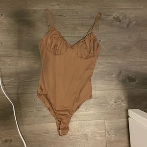 Princess Polly Levey Bodysuit Brown